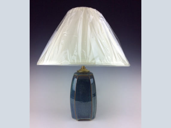 Small Table Lamp, Blue/Green glaze