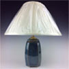 Small Table Lamp, Blue/Green glaze